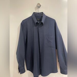 Versace Men's Dark Blue Dress Shirt